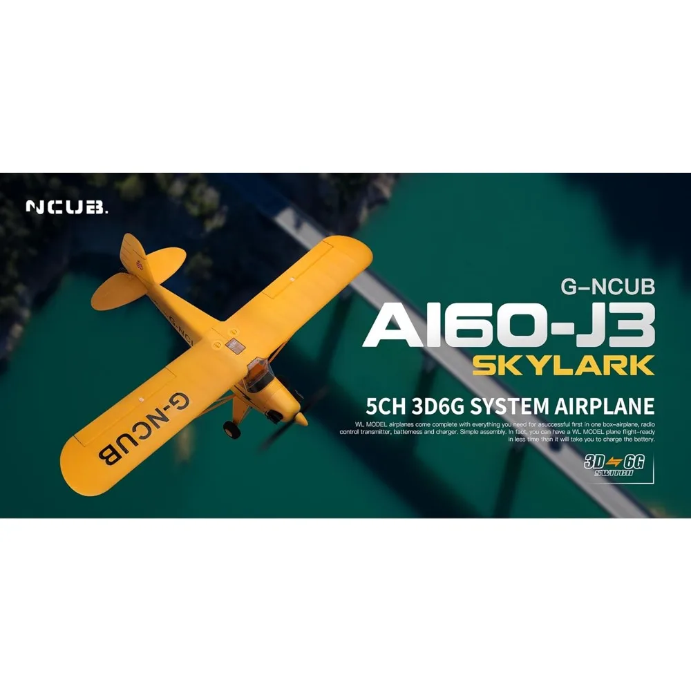 Giroscopio de 6 ejes Avión RC sin escobillas de 5 canales Planeador XK A160 con capacidades de truco y tolva 3D