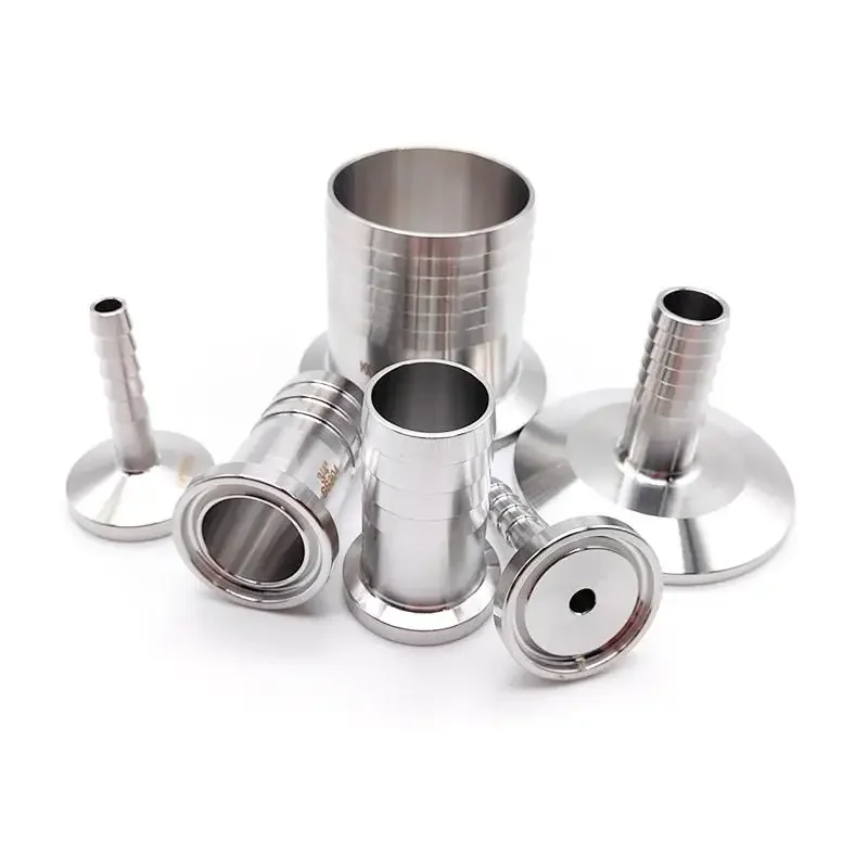 Hose Barb Tri Clamp OD8 10 12.7 16 19 25mm Adaptor SS304 Sanitary Pipe Fitting Ferrule OD25.4 34 40 50.5 64mm Water Oil Homebrew