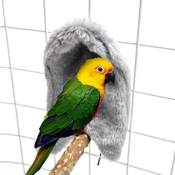 Winter Warm Bird Shawl Nest Corner Parrot Blanket Pet Small Animal Hanging Tent Cage Decoration for Parakeet Lovebird Cockatiel