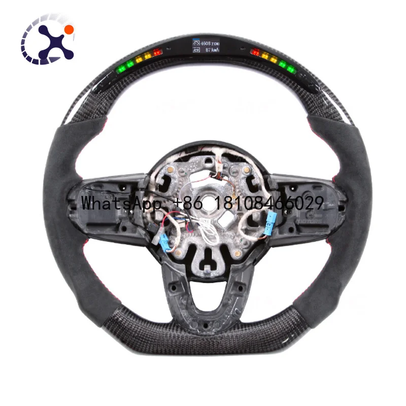 Top Quality LED refit smart carbon fiber upgrades Steering Wheel for Bmw mini F56 R60 R61