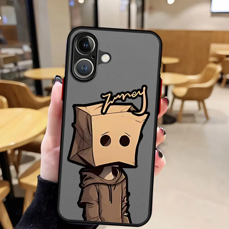 ايمو الكرتون ورقة رجل نمط الحال بالنسبة آيفون 12 13 11 برو ماكس 13 Mini 17 الهواء 7 8 XS ماكس 15 16 14Plus غطاء ناعم