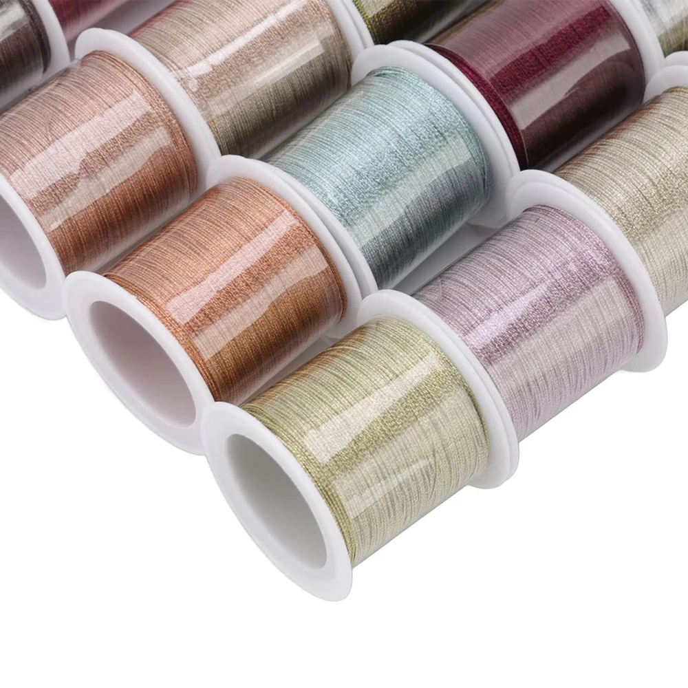 0.4mm 50m Crafts Nylon Cord For Jewelry Making Beading Braided Nylon Satin String for Bracelets Rattail Trim Chinese Knot