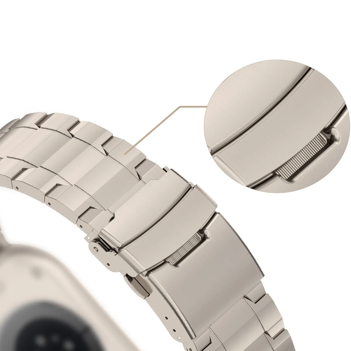 Pop Luxury Titanium Band For Apple Watch Ultra 2 49mm 45mm 41mm 44 40MM Men Business Strap For IWatch Series 9 8 7 6 SE 5 4 Brac