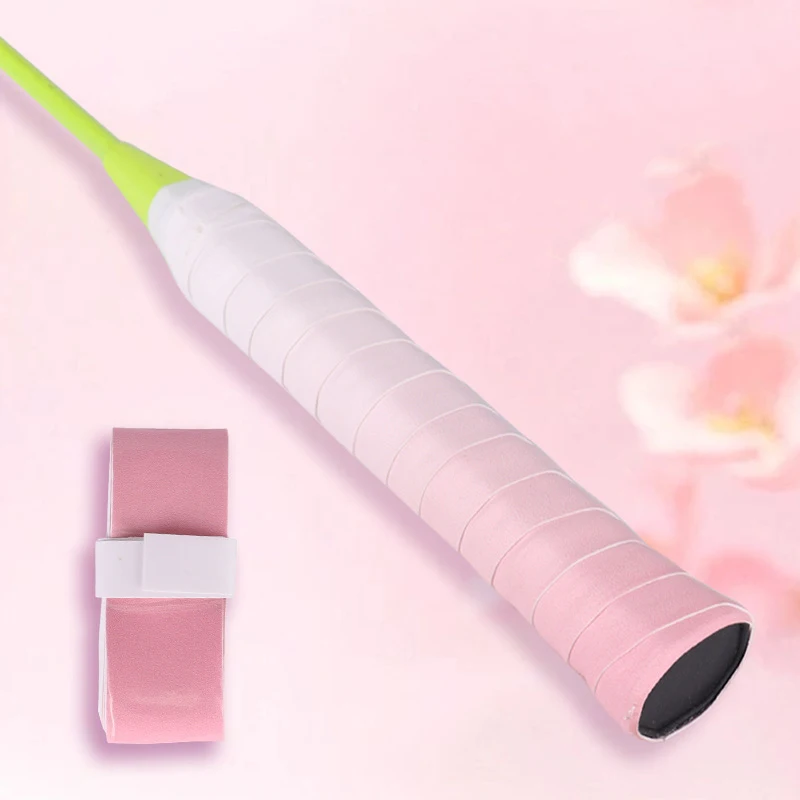 

Badminton Ball Gradient Color Wrapped Handle Rubber Is Shock-absorbing Wear-resistant Anti-slip and Sweat-absorbing