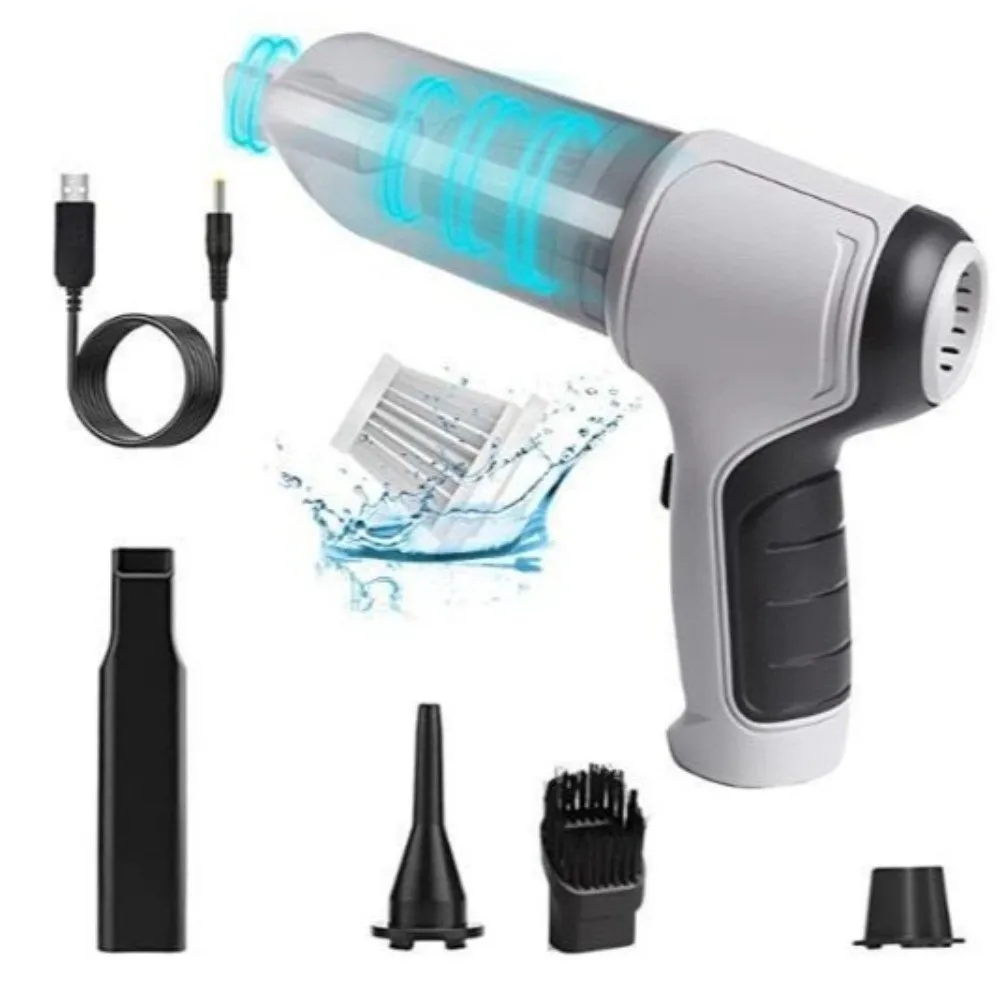 

Air Suction Car Cordless Vacuum Cleaner All in 1 Cleaning Accessories Car Dust Blower Power Dust Cleaning Tools