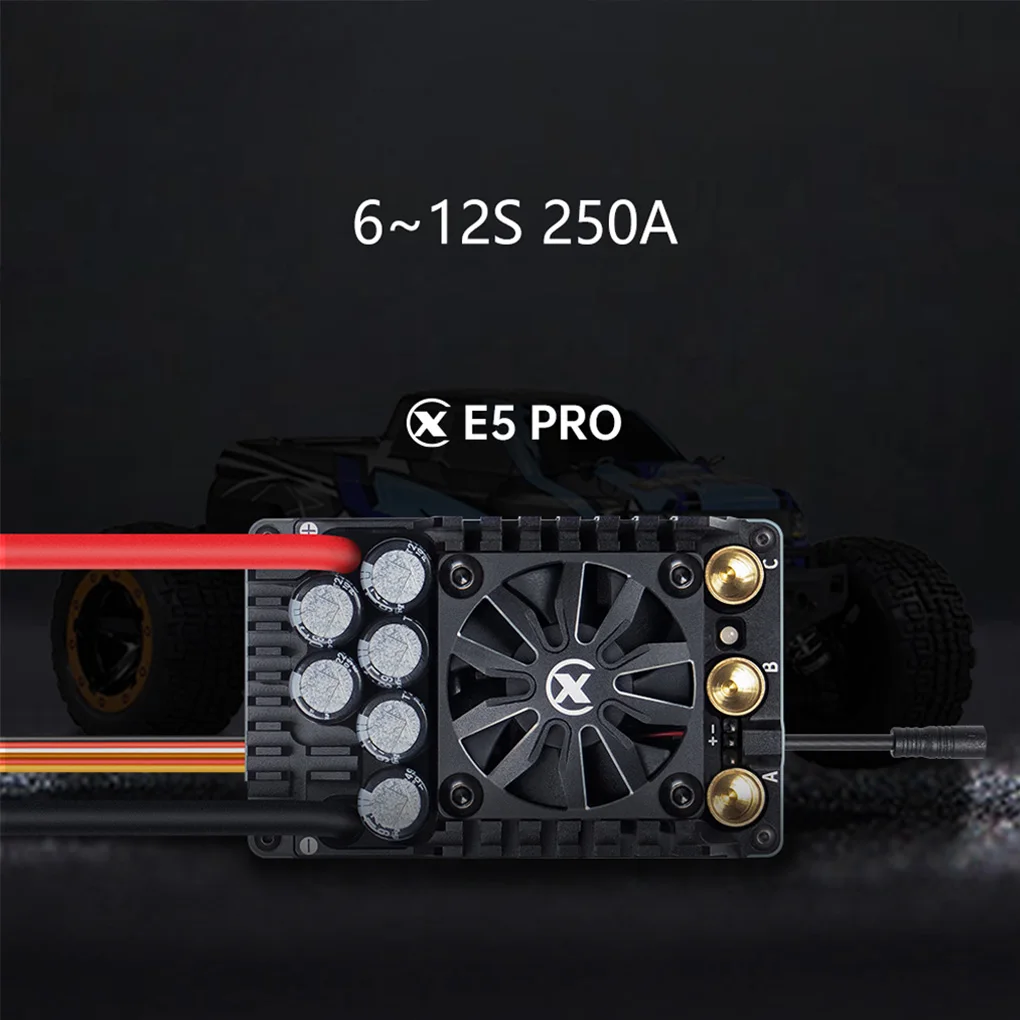 

Бесщеточный ESC XC E5PRO ESC 6-12S 250A Lipo Sensored ESC для 1/5 радиоуправляемой модели автомобиля, багги, грузовика, гоночного автомобиля Monster, часть