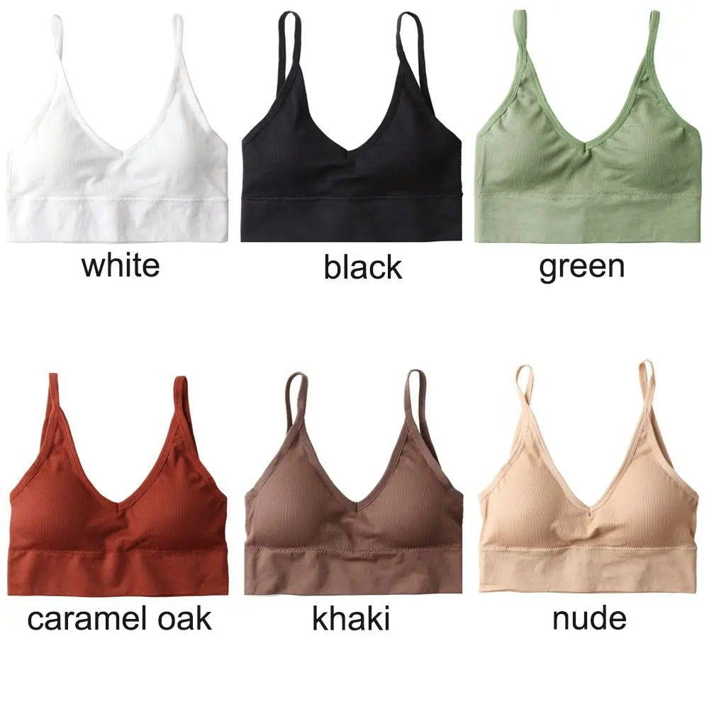 Women Backless Fitness Comfort Stretch Shockproof Running Sports Bra Seamless Gym Yoga Bralette