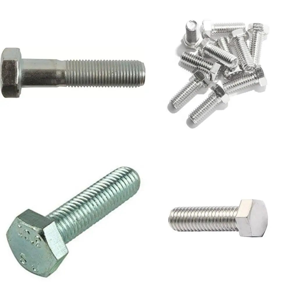 

Оцинкованные винты с шестигранной головкой, метрический класс 8,8, M10-1,25 x 90 мм, упаковка 50 шт., тонкая резьба, частичная резьба, длина резьбы 2,25