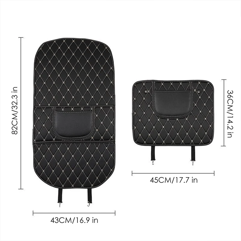 For Rover 75 45 25 200 400 mars Tourer TF Metro P5 Streetwise Car Seat Back Anti Kick Pad Leather Scratch Mat Car Accessories