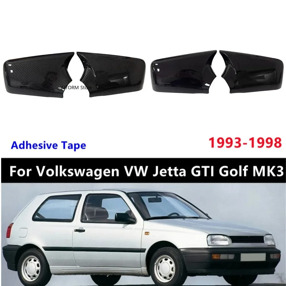 

Пара наклеек на автомобиль, накладки на боковые зеркала заднего вида, крышки зеркал, внешние накладки на двери, декоративные накладки на корпуса зеркал для VW Golf MK3 Jetta 1993-1998