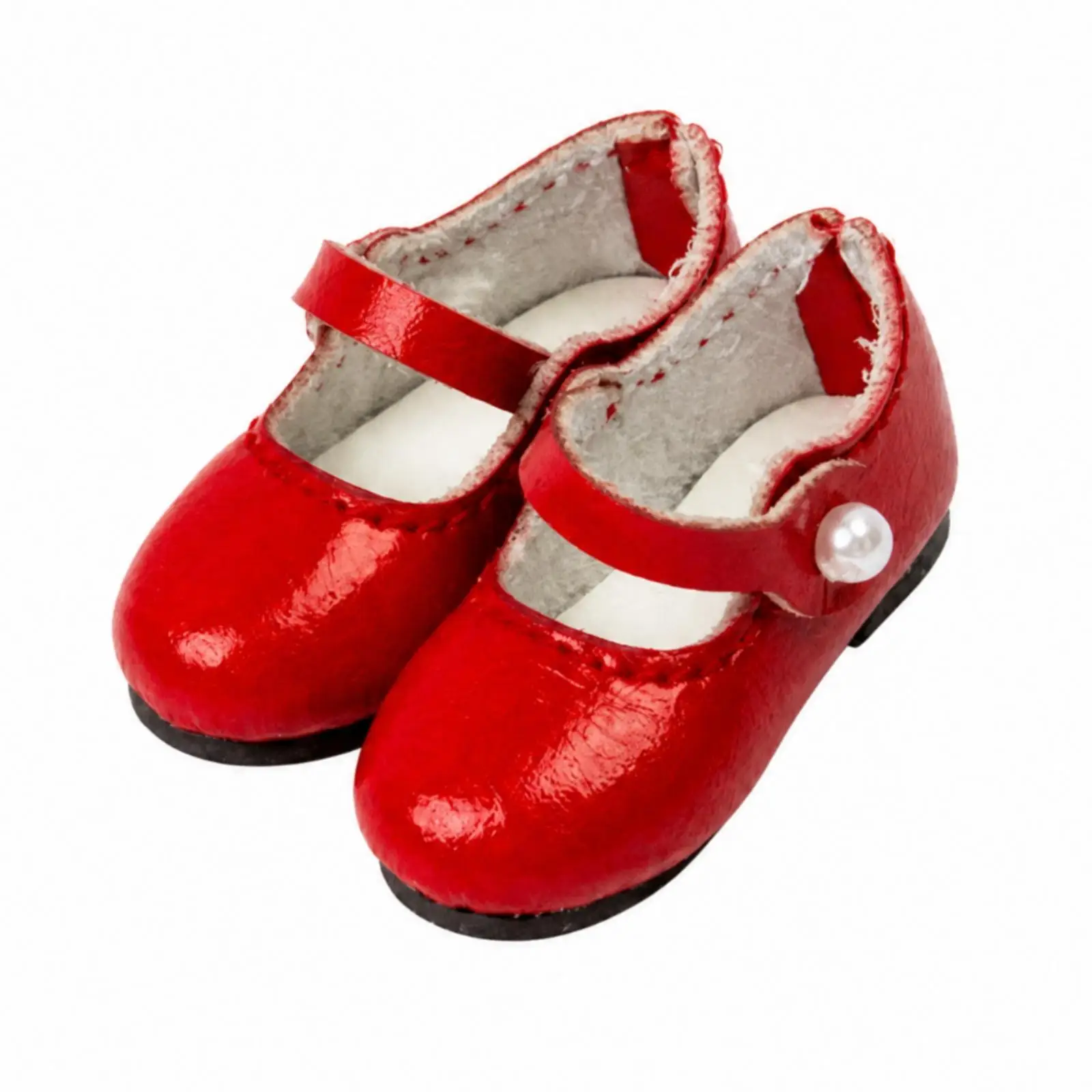 Elegant Mini Doll Ballet Flats for Blythe Dolls Cute Mary Jane Shoes with Secure Strap for Play Display