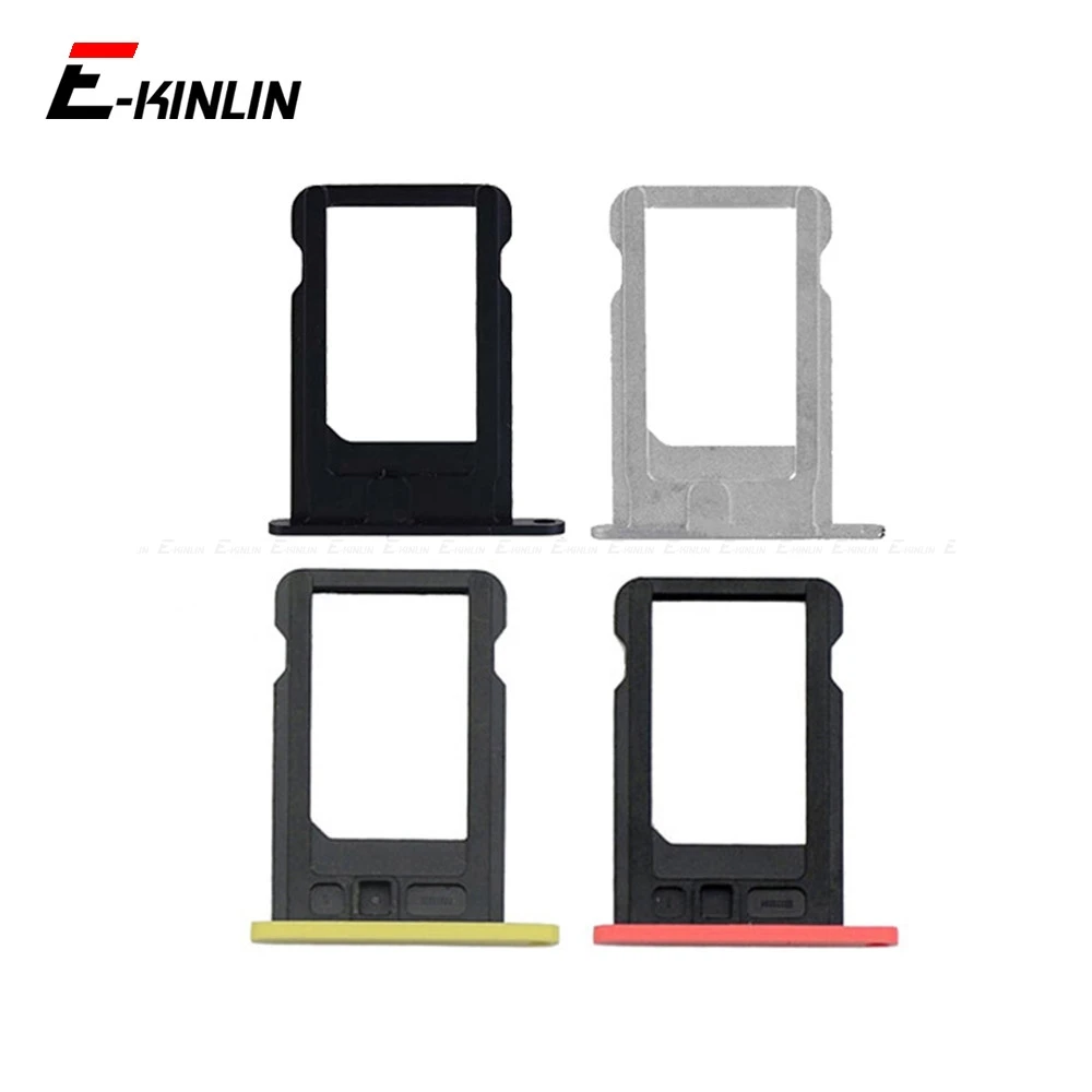 Sim Tray For iPhone 4 4S 5 5S SE 5C Sim Card Slot Holder Adapter Replacement Parts