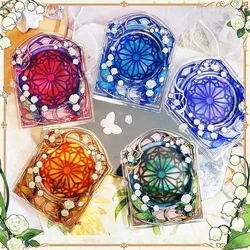 58/65/75mm Diameter Convallaria Keiskei Miq Design Anime Badge Decoration Frame Acrylic Storage Box Display Stand Gift Toy