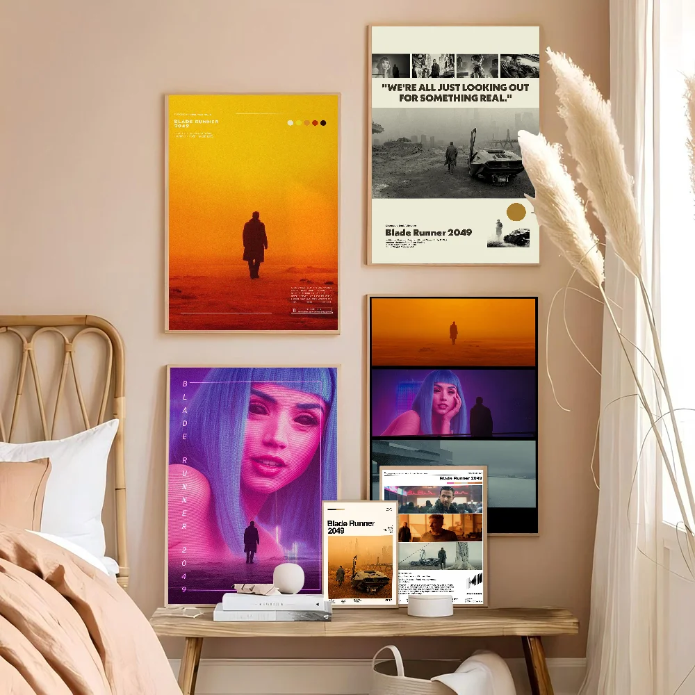 

Blade Runner 2049 Movie Sticky Posters Whitepaper Sticker DIY Room Bar Cafe Posters Wall Stickers