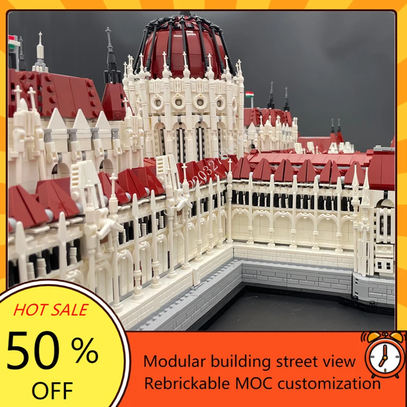 19120PCS Budapest Parliament Modular MOC Creative street view Model Architecture Custom Puzzle Assembly Model Toys Gifts view 5