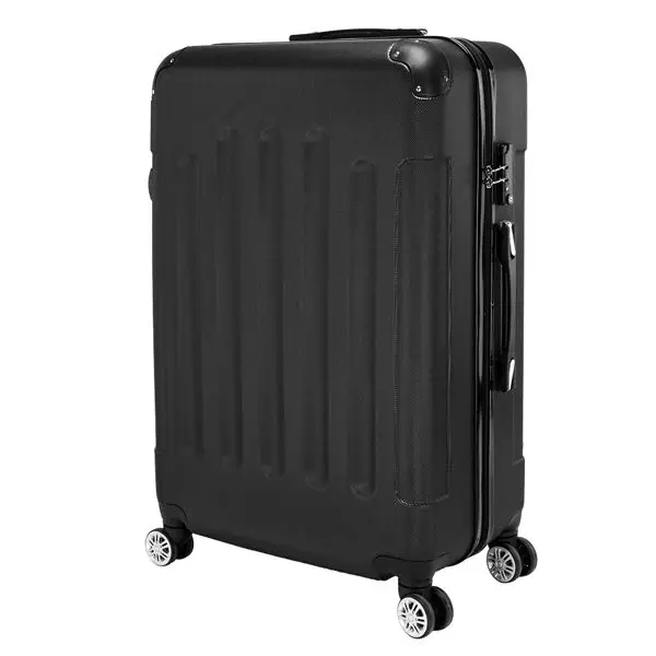 3-in-1 Portable ABS Trolley Case with Ergonomic Design, 20"/24"/28" Lightweight Luggage for Travel