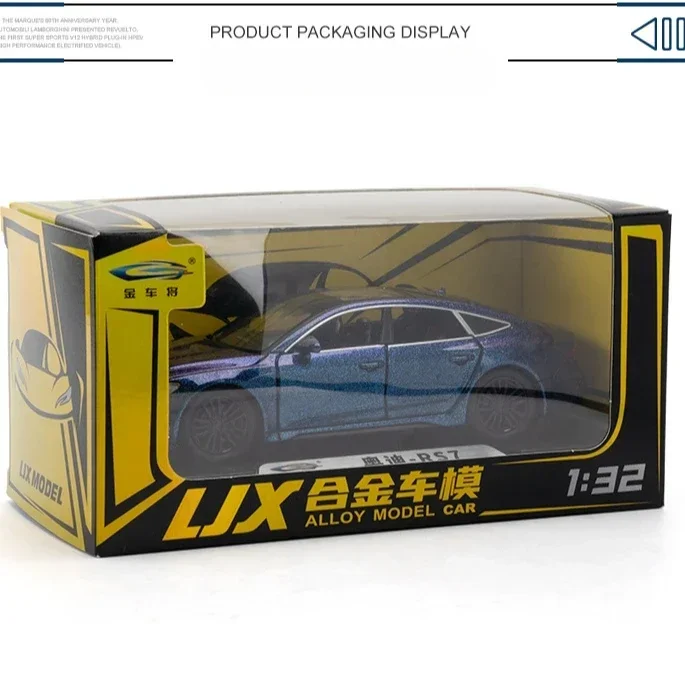 1:32 Audi RS7 Sportback Alloy Car Model Sound Light Kid Boy Diecast Toy Vehicle Gift Collection Miniature Voiture Home Decor