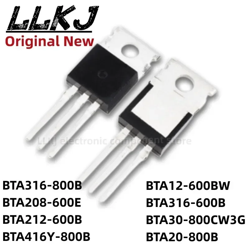 1pcs BTA316-800B BTA208-600E BTA212-600B BTA416Y-800B BTA12-600BW BTA316-600B BTA30-800CW3G BTA20-800B TO-220 MOS FET