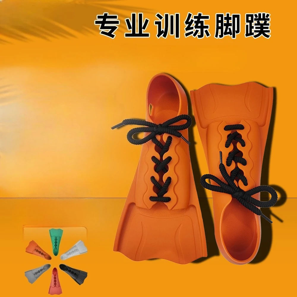 زعانف سباحة قصيرة مع زعانف غوص من السيليكون الناعم والدانتيل عصرية ومتينة