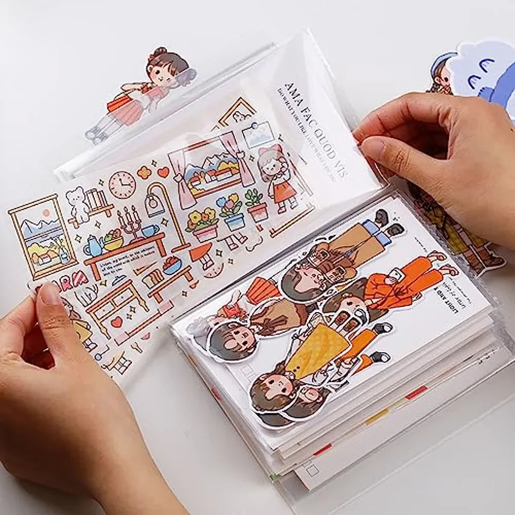 A6 Information Booklet Waterproof 4x6 Clear Photo Album With 40 Pockets & Large Capacity A6 Information Booklet