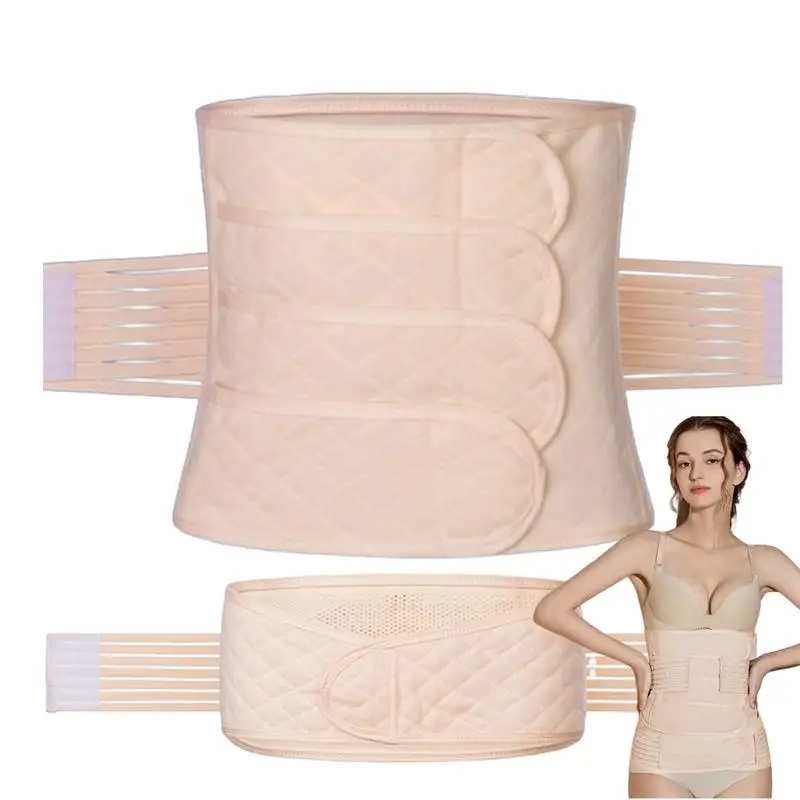 Postpartum Waist Wrap Adjustable Elastic Postpartum Postnatal Recoery Support Girdle Belt High Waist Shaping Belt Breathable