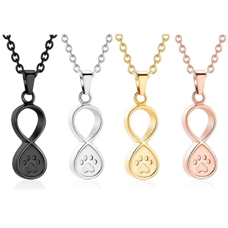 Infinite Ashes Locket Memorial Jewelry Cremation Box Daily Wear Metal Brecelet Cremation Jewelry Urn Necklace for Ashes