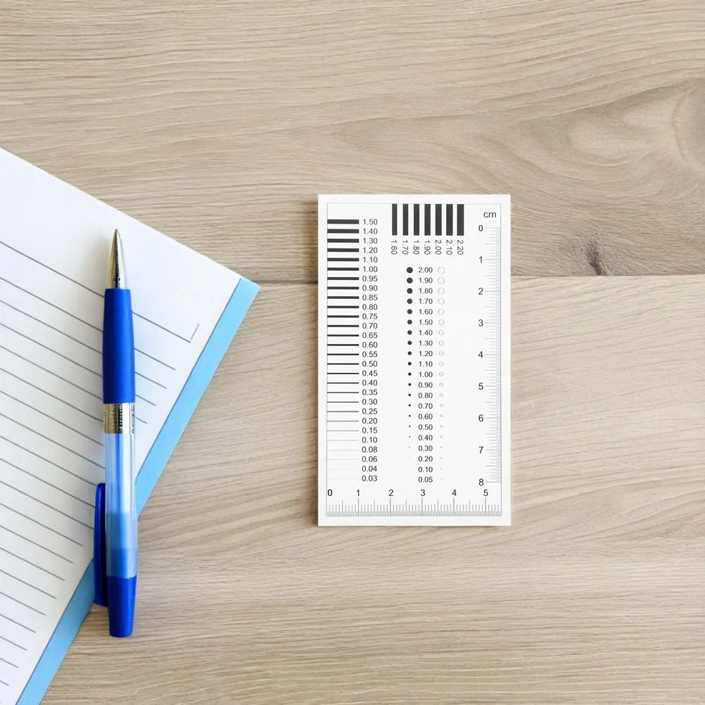 2 قطعة عالية الدقة الكراك عرض مقياس شفافة بقعة التفتيش حاكم لقياس عيوب عرض خط القطر #3