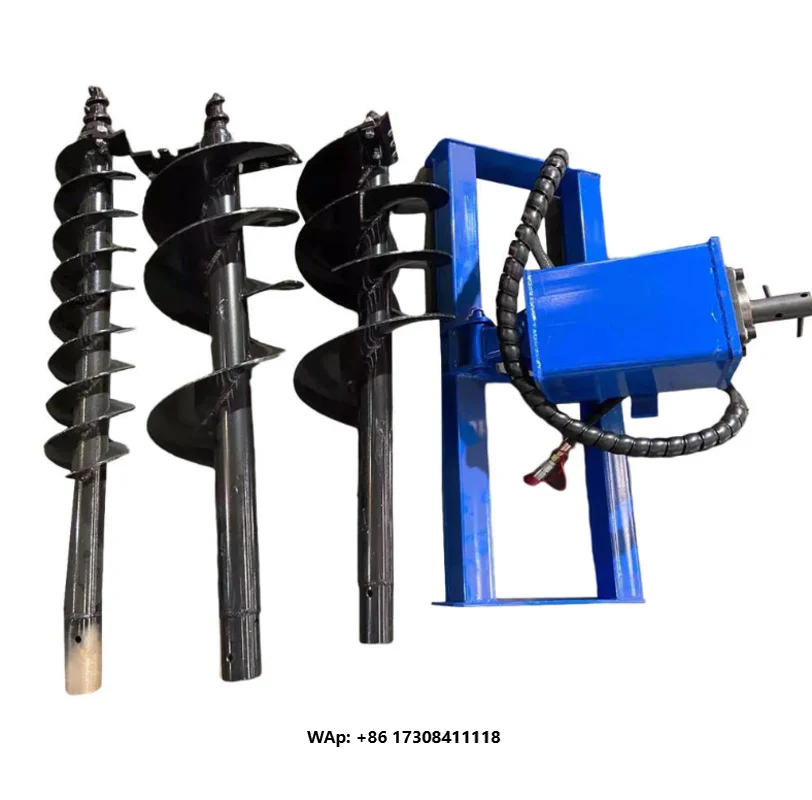 Durable Hydraulic Post Hole Digging Auger Attachments for Skid Steer Loaders Excavators Customizable Excavator Tons 1 Year