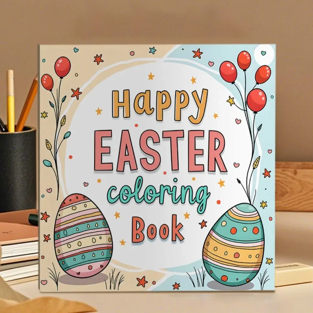 

22 Pages Cartoon Winter Coloring Book Relaxation Funny Easter Graffiti Painting Book Educational Parent-child Interactive Toy