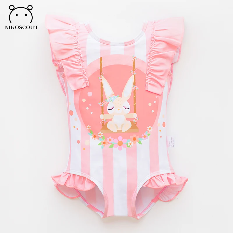 Children's Swimsuit Girl 3-Year-Old Baby Fashionable High-Looking Baby Swimsuit Little Princess One-Piece Quick-Drying Swimsuit