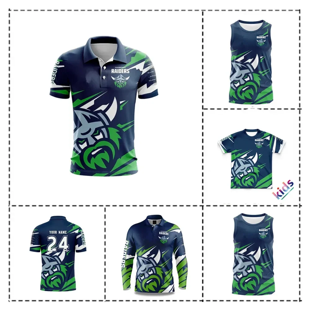 Customization 2024 Raiders Fishing Shirt Rugby Jersey - Men's Size: S-5XL（Print Custom Name Number）