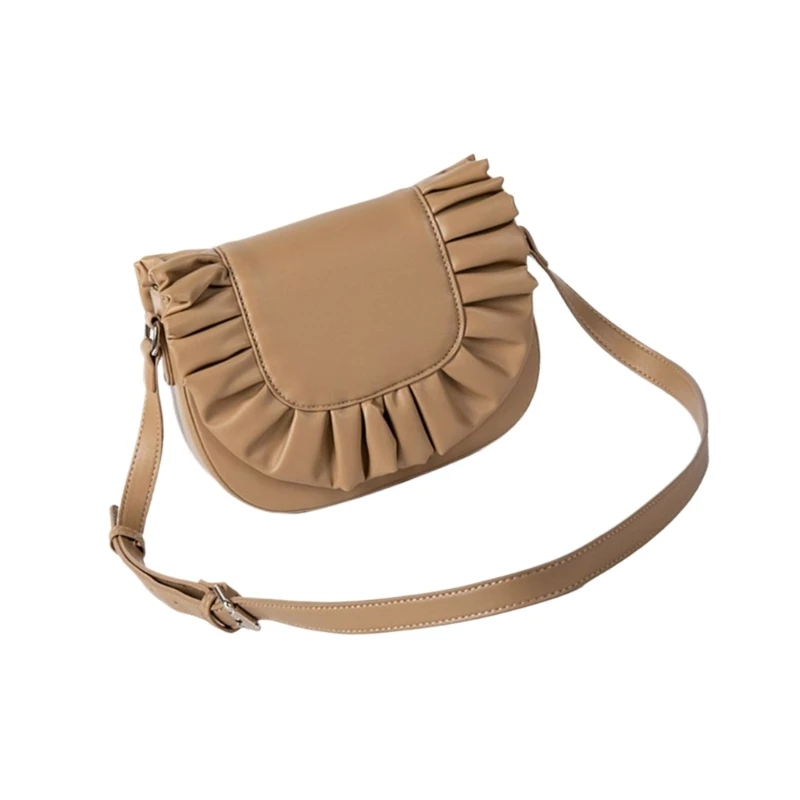 Fashionable Pleated Crossbody Handbag Versatile Casual Women's Shoulder Bag