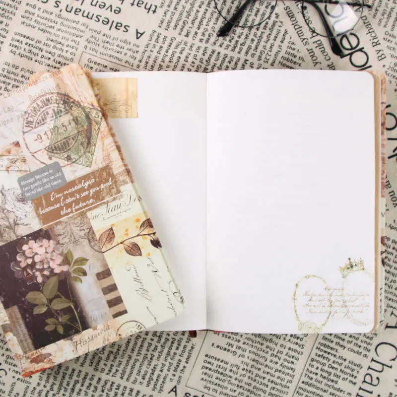 1pc Vintage Notebook A5 Creativo di Cancelleria Diario Planner Ufficiale Notepad Morbido Kraft Quaderni di Carta Regalo Retrò Europeo