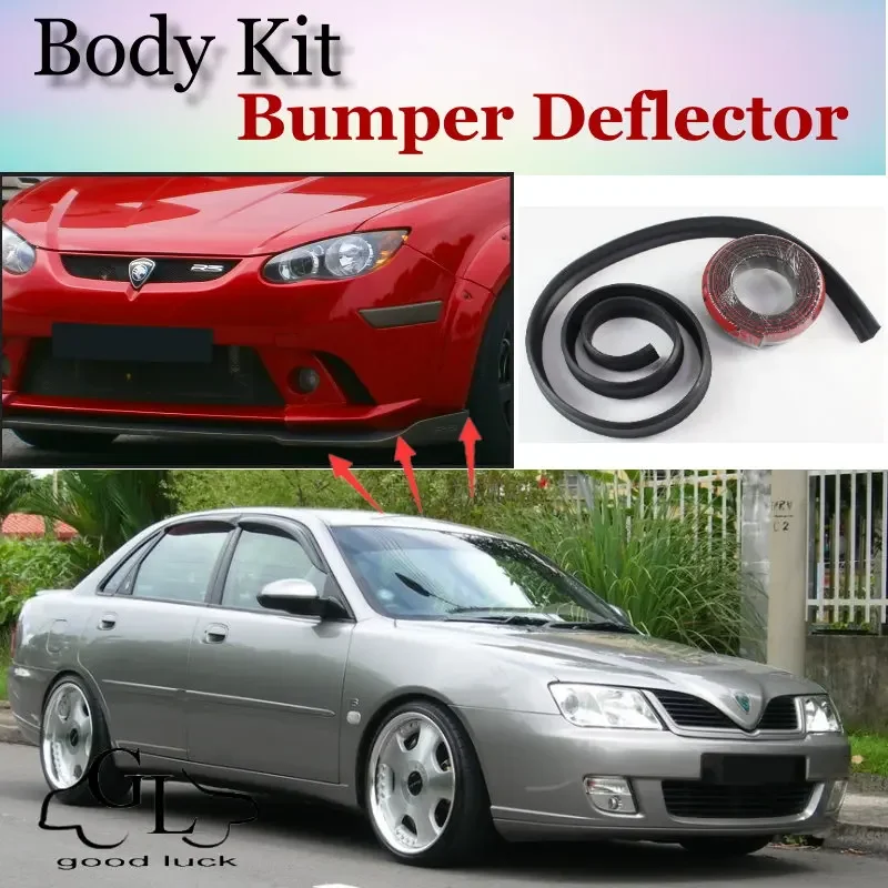 Bumper Lip Deflector Lips For Proton Waja / Impian / Wira Front Spoiler Skirt For TopGear Friends to tuning / Body Kit / Strip