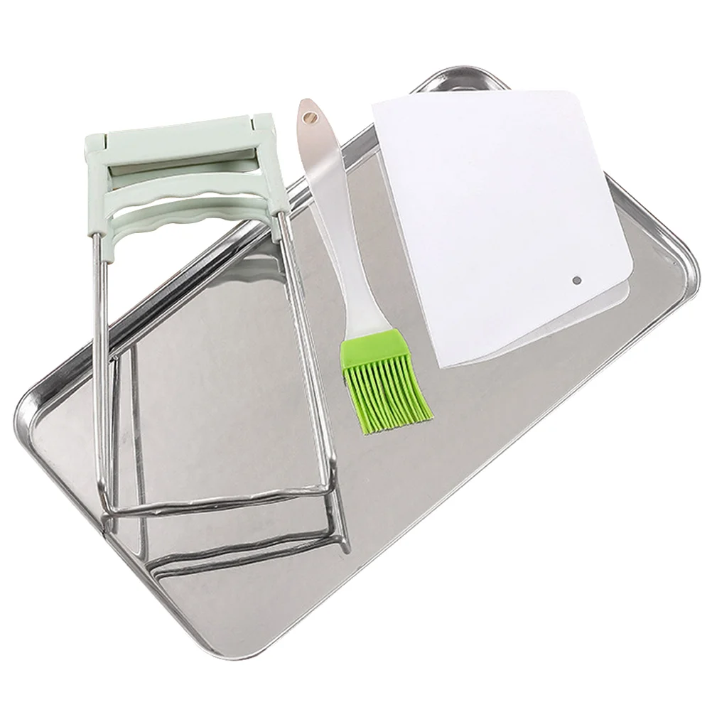 Food Tray Stainless Steel Rectangular Sausage Oven Trays for Baking Toaster Metal Serving Home Storage Plate Banquet