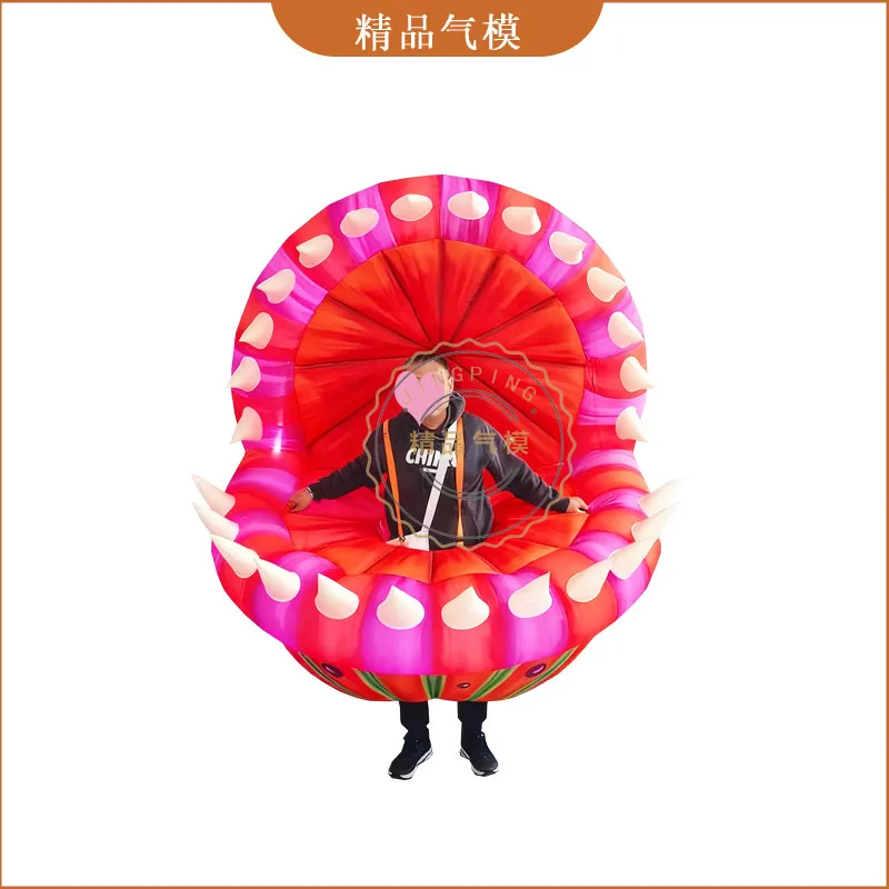 

Inflatable People Wear Cannibal Flowers Inflatable Costume Adult Performance Parade Festival Performance Props Color