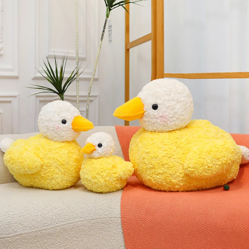 かわいい黄色いアヒルのぬいぐるみ、柔らかい赤ちゃんアヒルの抱き枕、子供の誕生日プレゼントに最適です。
