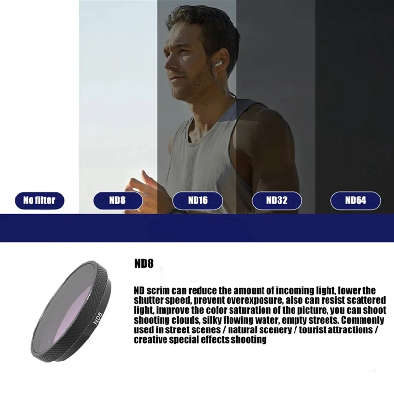 Insta360 GO3S CPL STAR ND8 ND16 ND32 ND64 렌즈 필터 중립 밀도 필터 카메라 필터 용 VO-카메라 렌즈 필터