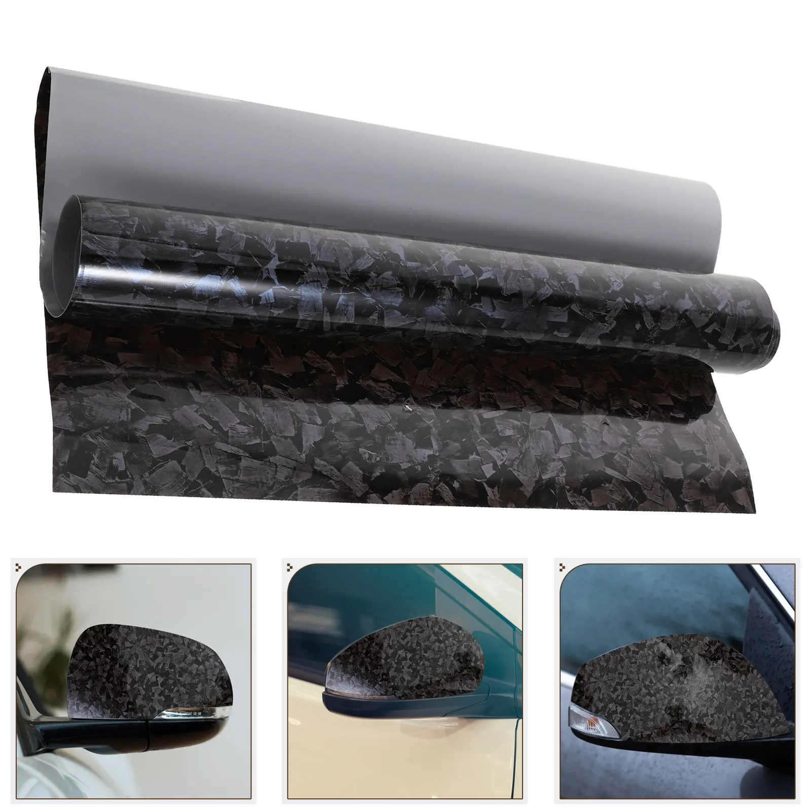 

Blue High Gloss Car Wrap Roll Film Sticker 59.74x11.79 Install Self Adhesive Automotive Decal for Car Rearview Mirrors