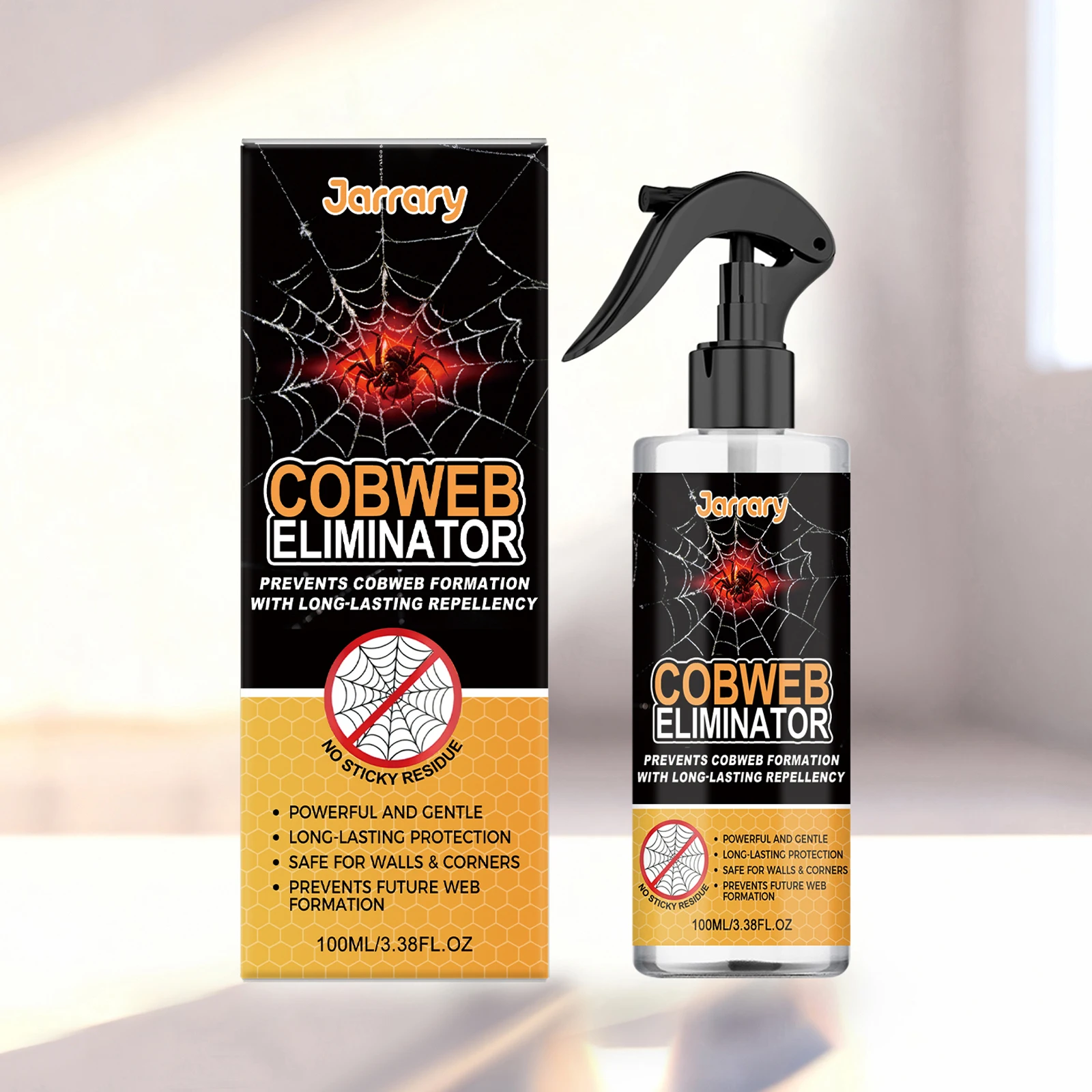 100ML Spider Cobweb Eliminator Long Lasting Spray Prevent Spiderweb Formation Spider Liquid Spray Works Immediately