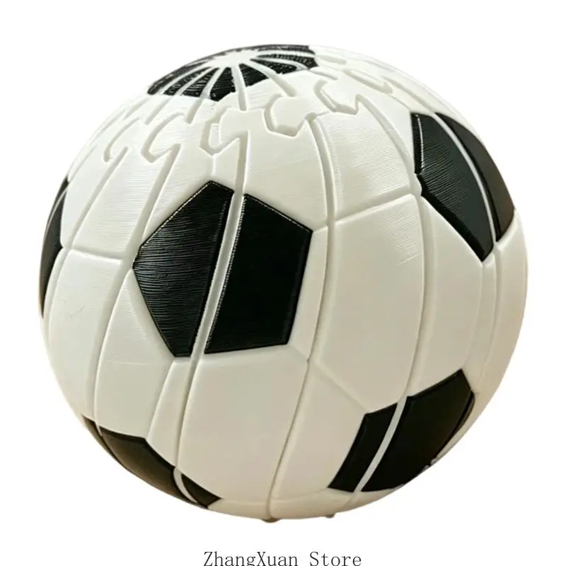 Kreatives Fidgets-Spielzeug in Fußballform, zusammendrückbar und dehnbar, Squeeze Soccer 3XUF – Detail 2