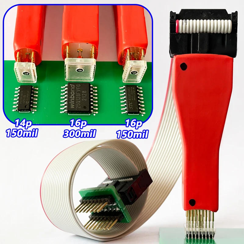 

SOP16, SOIC16, SOP14 Chip Burning Probe, Spring Needle, No Need to Remove Wire