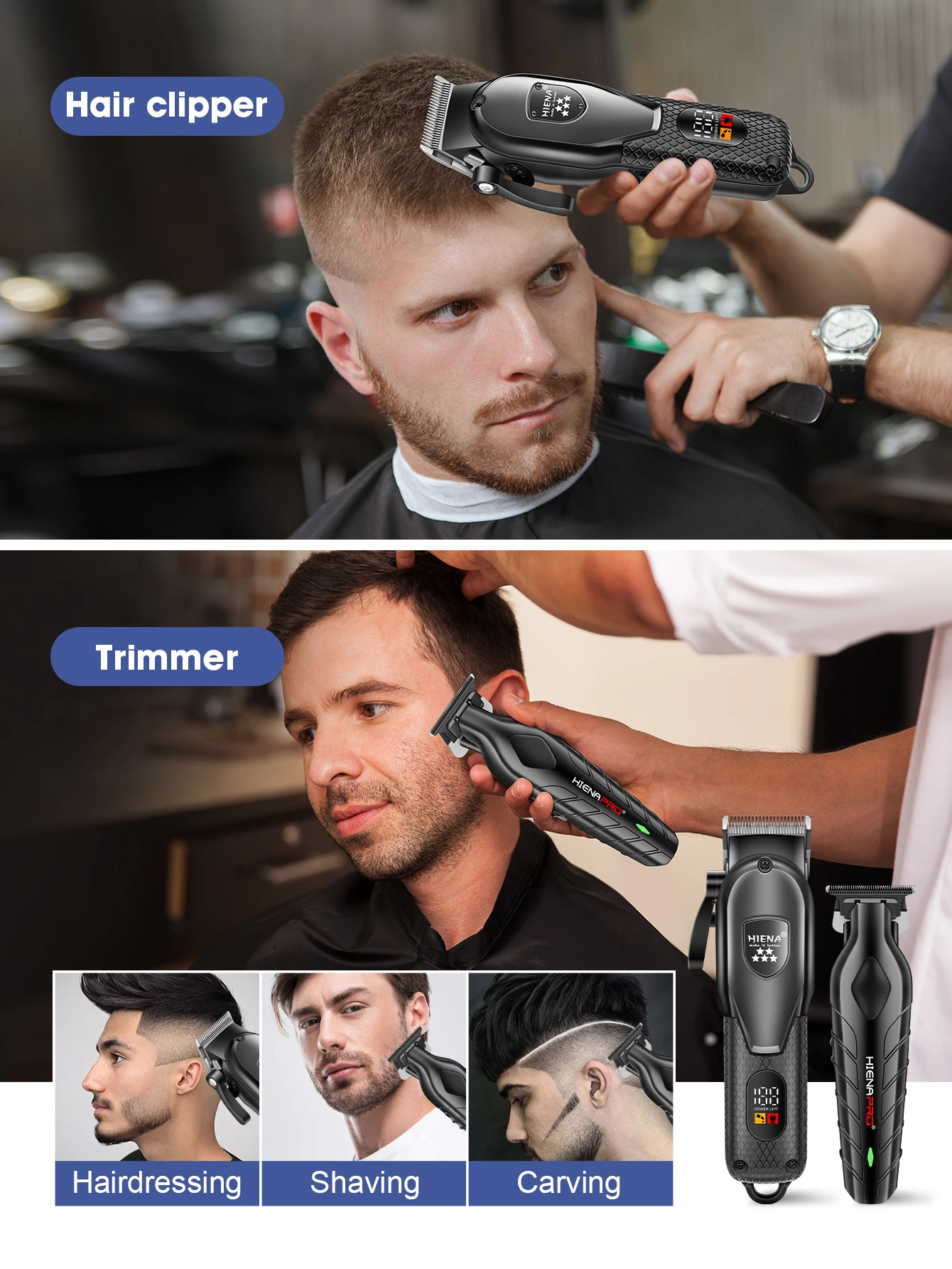 Haarschneidemaschine Clipper Herren Elektrische Haarschneidemaschine Professionelle Folie Elektrorasierer Bartschneider Für Männer Friseur