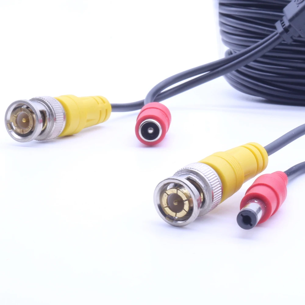 Keview BNC Cable Video Power Siamese Cable 60ft/18m for Analog AHD CVI CCTV Surveillance Camera DVR Kit CCTV Recorder DVR System