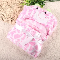 15 Designs High Quality Wholesale Newborn Baby Hooded Blanket Animal Shapes Cloak Lovely Soft Towels Blankets