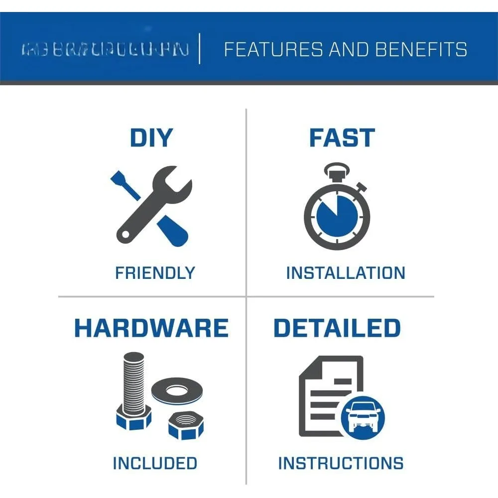 Engate de reboque classe 3 76226, receptor quadrado de 2 polegadas, preto, compatível com 2011-2025 X3 e 2019-2025 X4