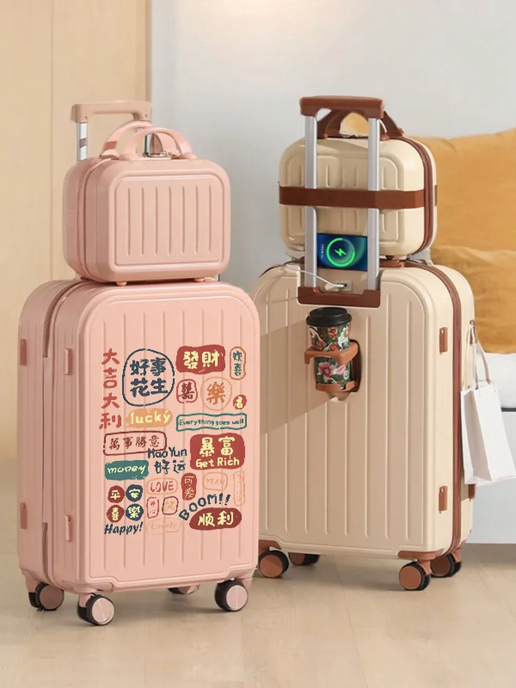 2026-new-large-capacity-multi-function-luggage-carry-on-suitcase-for-men-and-women-students-abs-pc-material-with-universal-wh