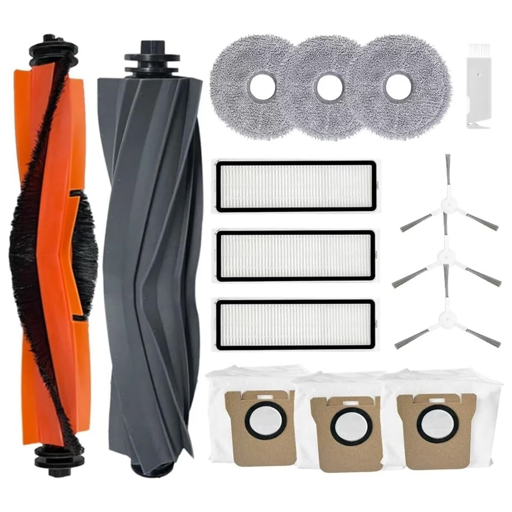 

A59Z-For Dreame L10S Ultra, L10 Ultra Vacuum Cleaner Main Side Brush Hepa Filter Mop Cloth Dust Bag Replacement Parts