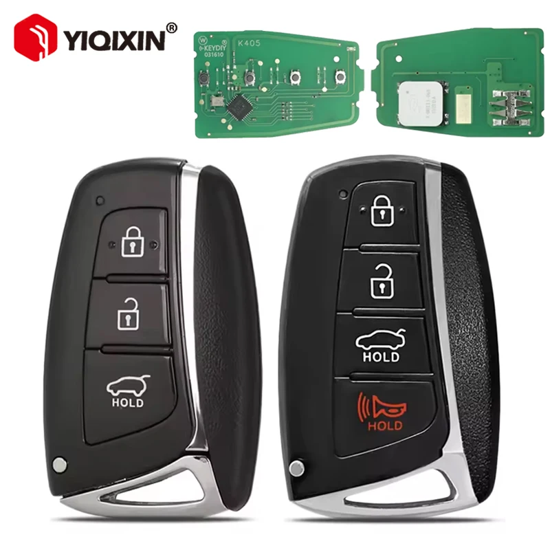 3/4 Button ID46 Chip Smart Remote Key For Hyundai Santa Genesis Grandeur Equus Azera Sedan Fe 2018 95440-B8100 2W500 3V022 4Z220