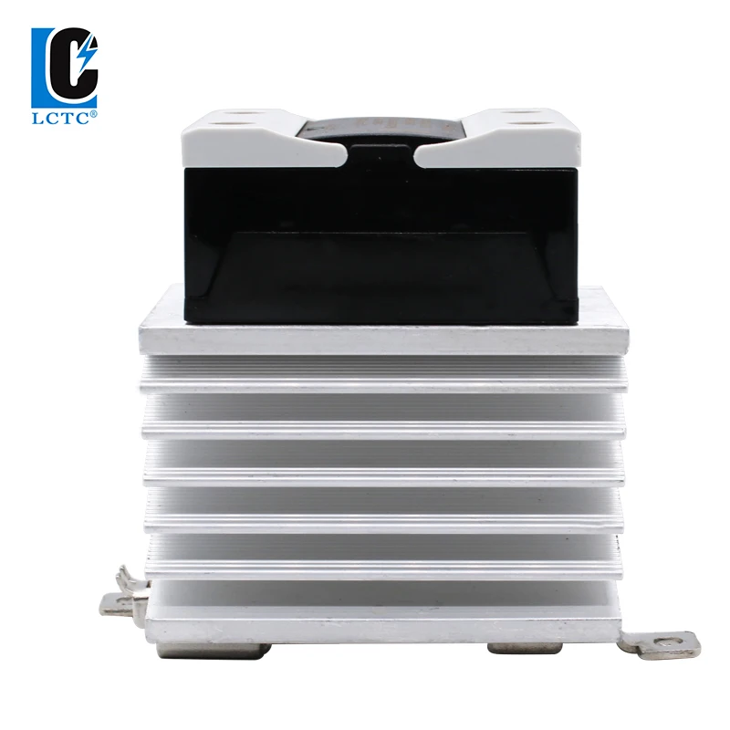 LCTC Solid State Relay 4-20MA 0-5V 0-10V 60A 80A VA Manual Single Phase Voltage Regulator SSR With Heat Sink DC-AC DC-DC AC-AC